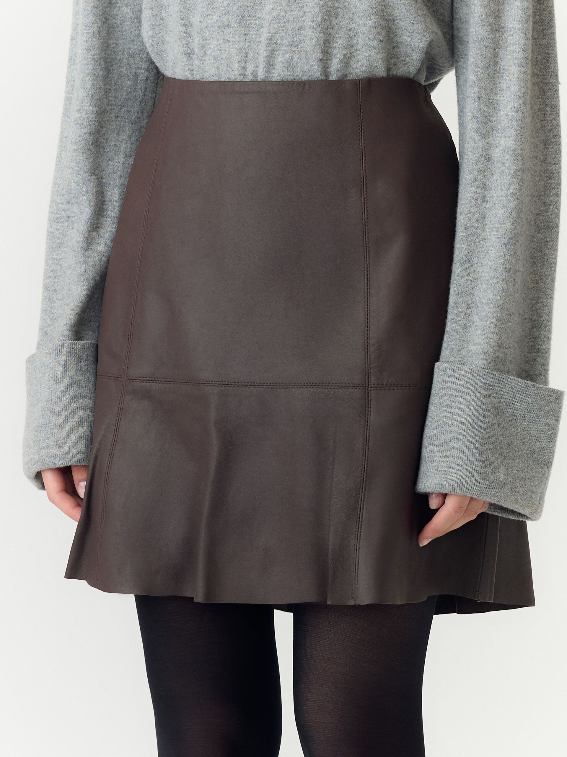 YasColly MW Naplon Leather Skirt - YAS - 3