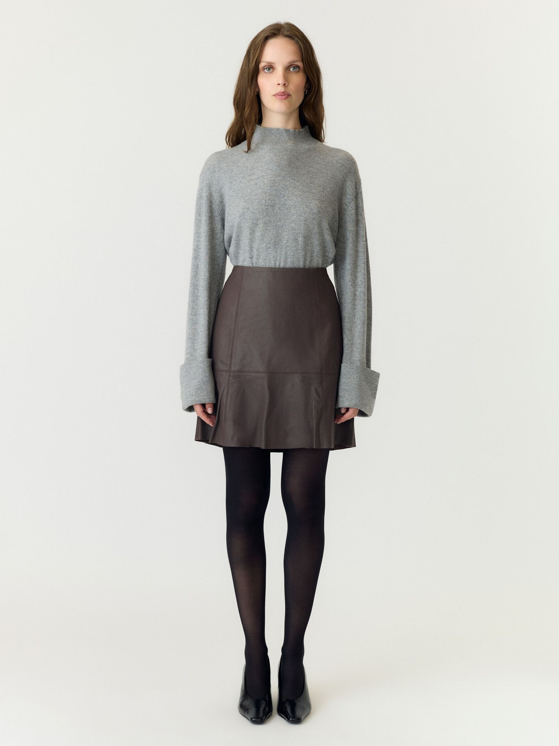 YasColly MW Naplon Leather Skirt - YAS - 4