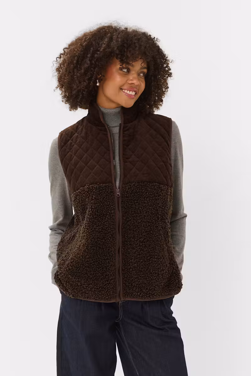 Culture Lenia Vest Coffeebean