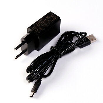 Nätadapter/USB-laddare med 1,5 m kabel, USB-A till USB-C, 5 V / 2 A - för LED belysningssocklar med valbar färg