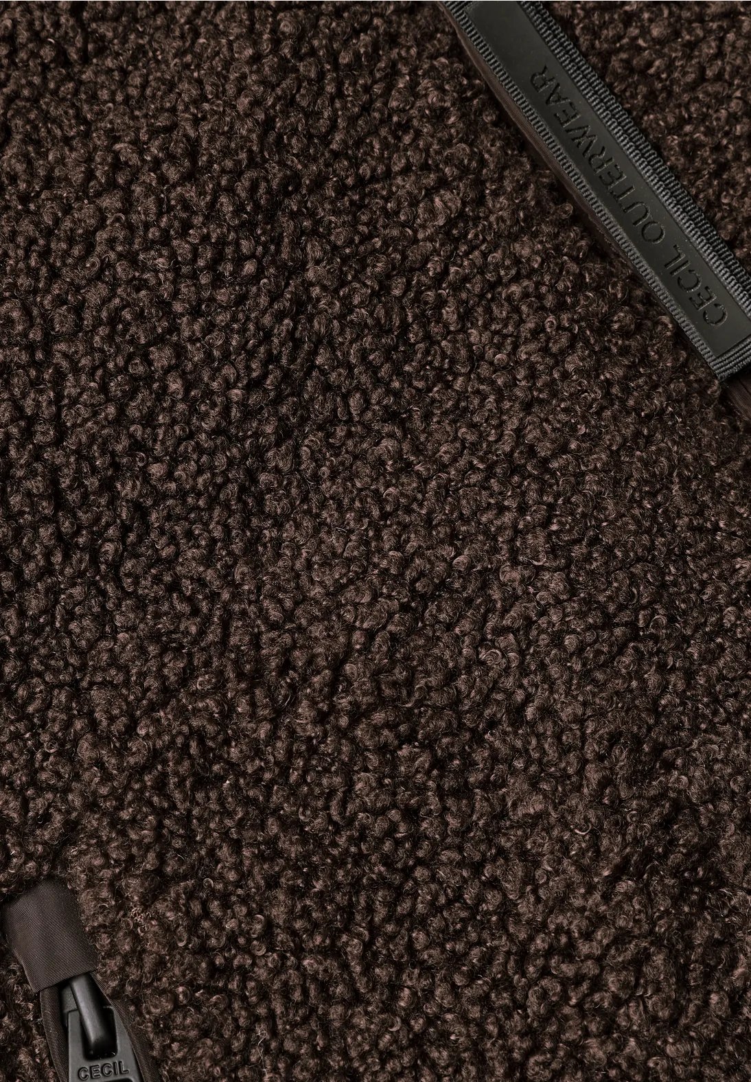Reversible Teddy Vest - Chocolate Sauce Brown - Cecil - 5