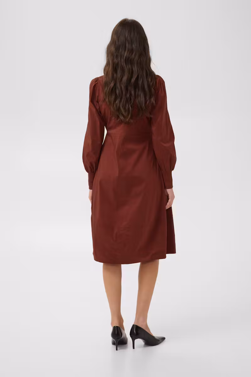 Culture  Antoinett Rib Dress  Chocolate Truffle - 3