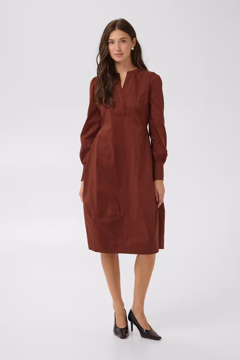 Culture  Antoinett Rib Dress  Chocolate Truffle