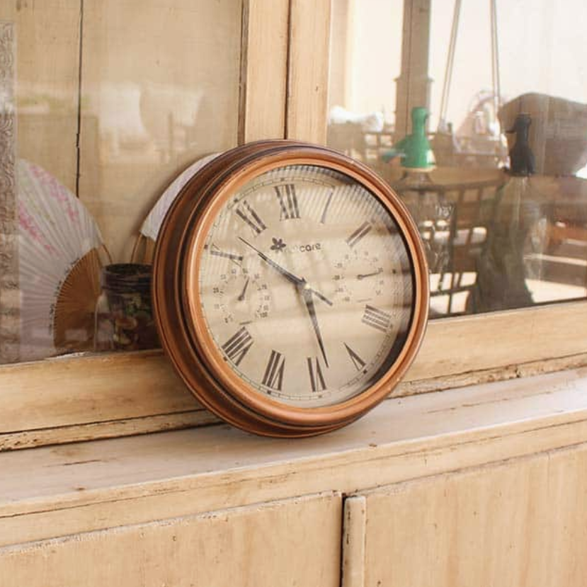 Klocka med termometer & hygrometer CLOMET - 4