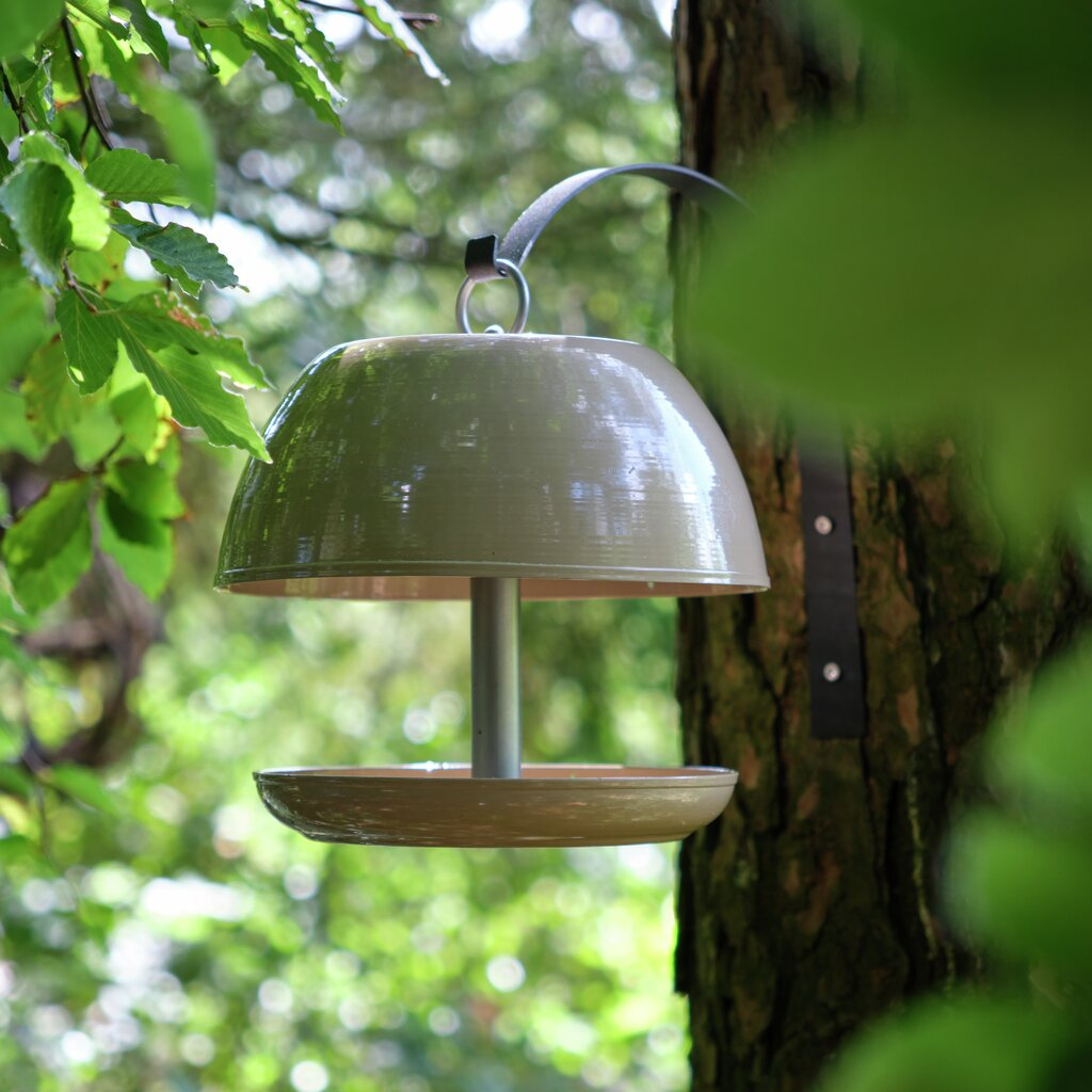Fuglefoderhus Birdie Brid 23 cm, taupe - 3