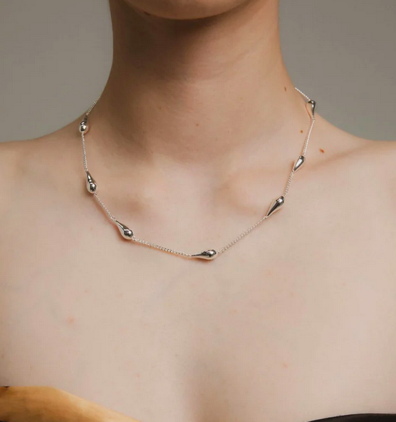 Rainfall Chain Halsband Silver