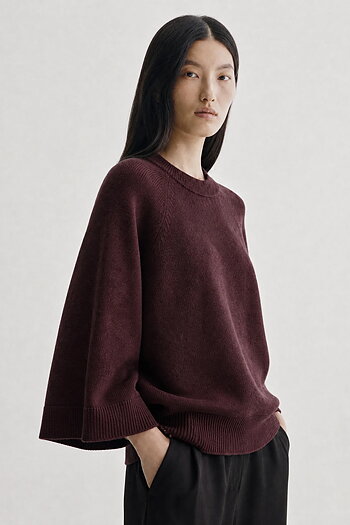 Movesgood - Jonna Top Dark Plum