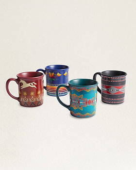 Pendleton set av 4 muggar