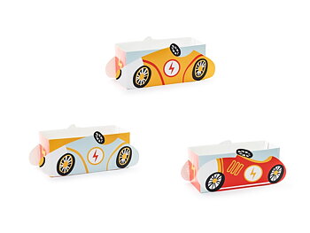 Snackboxar racingbil till bilkalas 3-pack