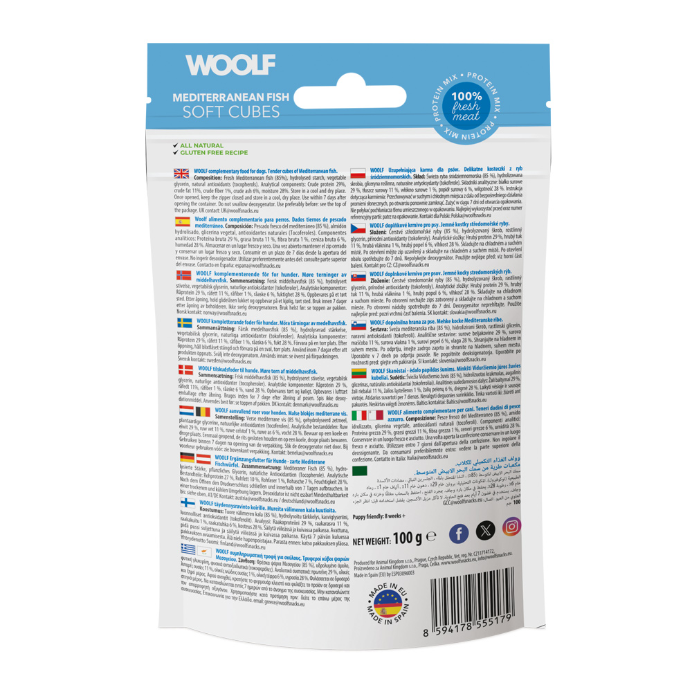 Woolf Mediteranean Fish soft cubes - 2