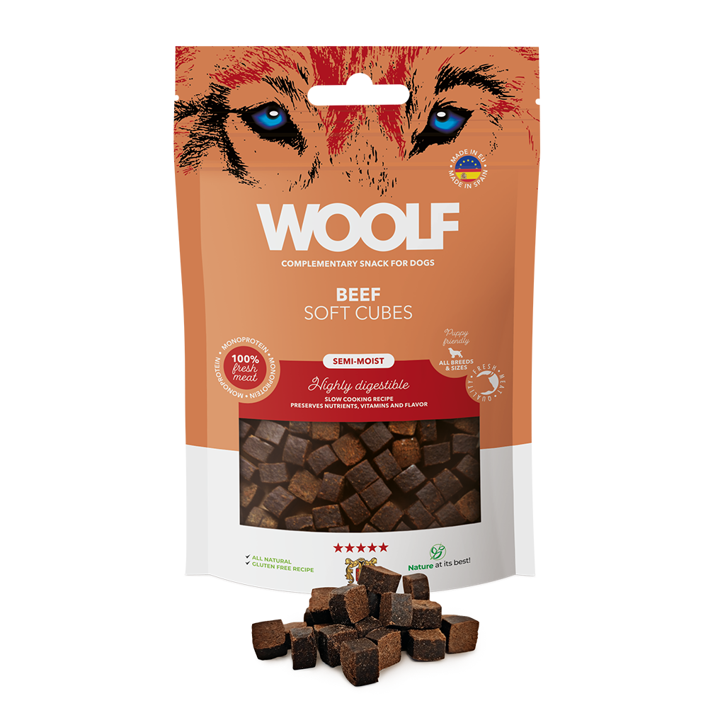 Woolf beef soft cubes