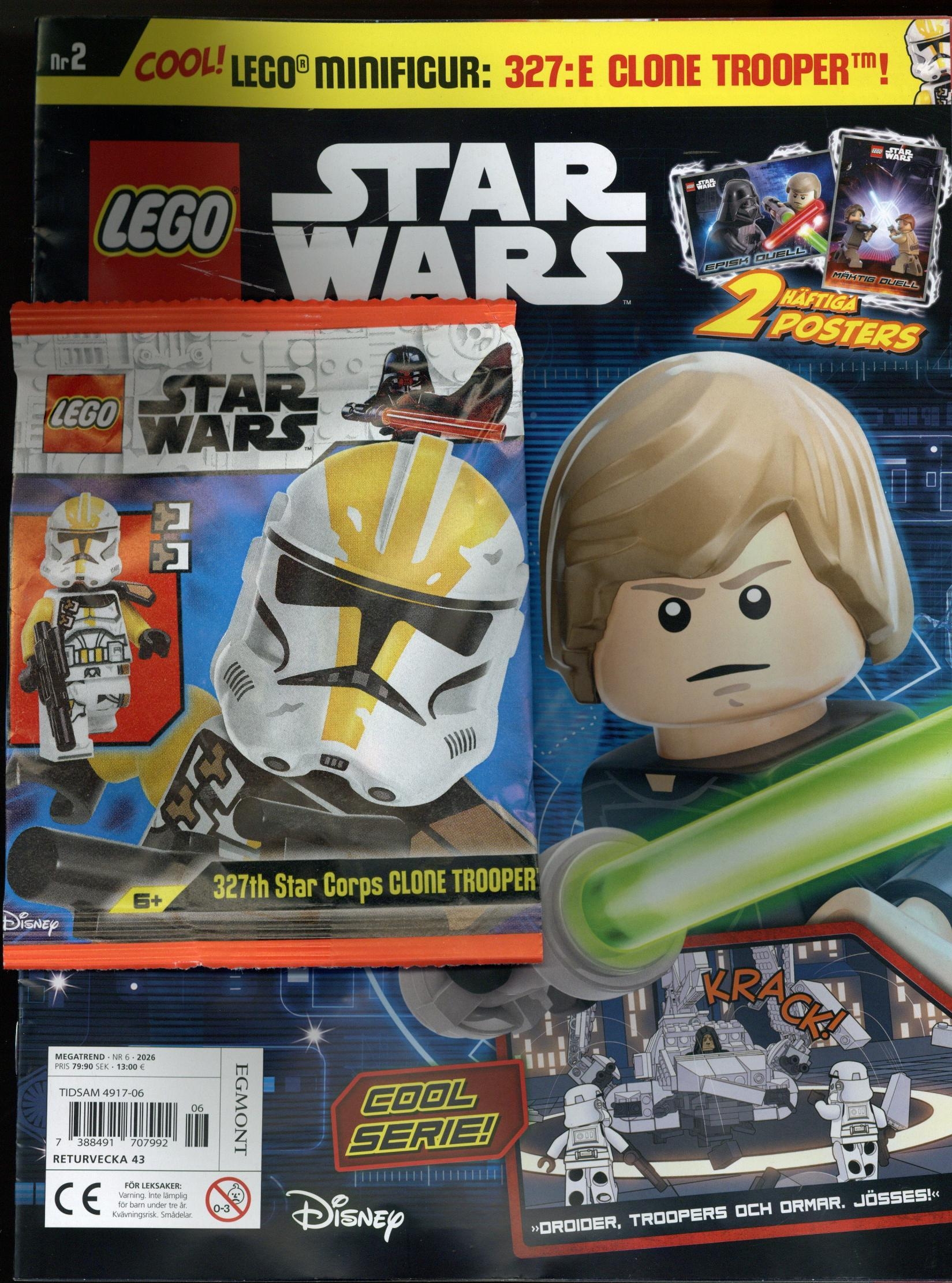 Lego Megatrend nr 6 2026, Star Wars med 327:e Clone Trooper! 