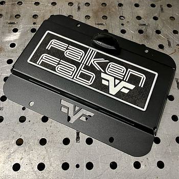 Falken Fabrication Spare Tire Delete License Plate - Jeep JK & JKU