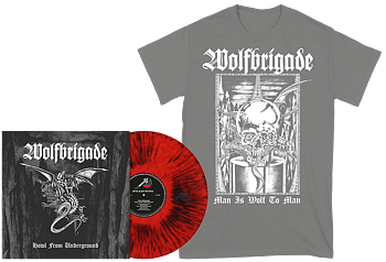 WOLFBRIGADE - Howl From Underground LP + Man GRÅ T-shirt BUNDLE (PRE-ORDER)