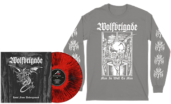 WOLFBRIGADE - Howl From Underground LP + Man GRÅ Longsleeve BUNDLE (PRE-ORDER)