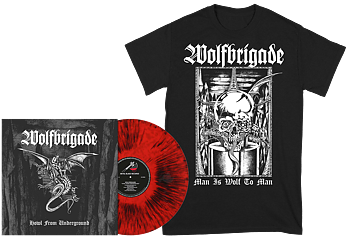 WOLFBRIGADE - Howl From Underground + Man SVART T-shirt BUNDLE (PRE-ORDER)