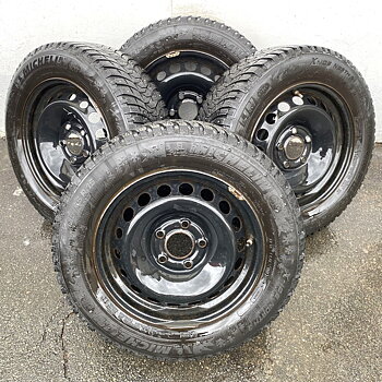 Kompletta Vinterhjul DUBB | 15" PLÅT RENAULT MEGANE | 5x114.3 6x15 ET35 66.1 +  195/65 R15 95T Michelin X-Ice North 3 | V14-2017 | 5.5mm | 5.5mm | 4.5mm | 4.5mm