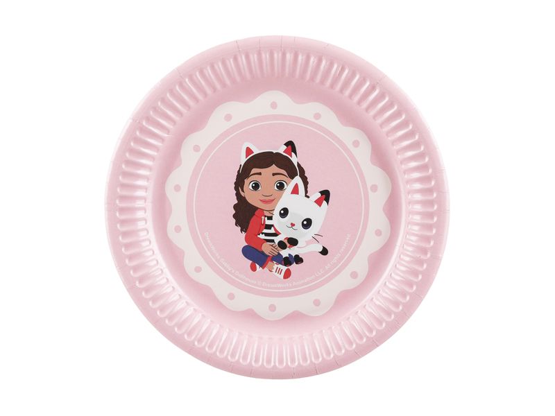 Rosa Gabby's Dollhouse papptallrikar 18 cm