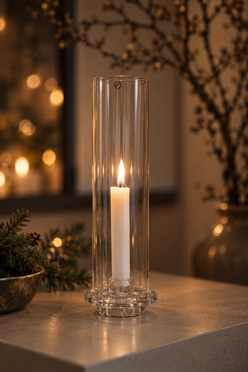 Ernst Lantern for taper candles 27,5x9 cm – Glass