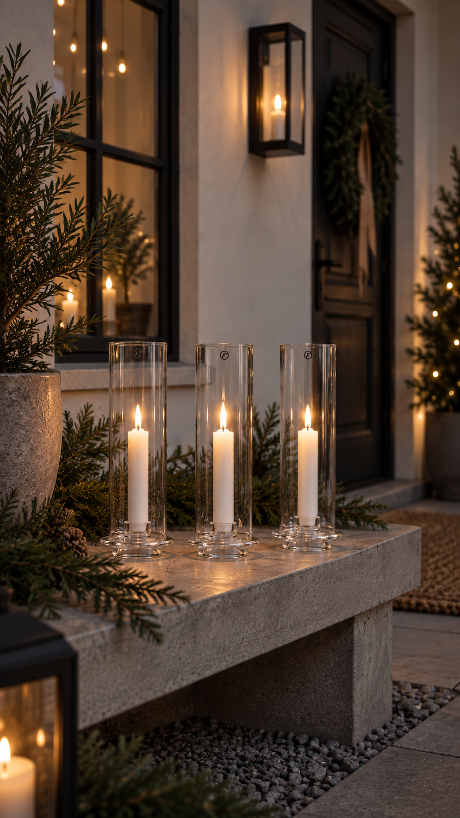 Ernst Lantern for taper candles 27,5x9 cm – Glass - 7