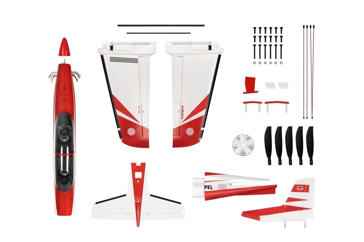 KAVAN Pilatus PC-21 1450mm ARF - red - 19