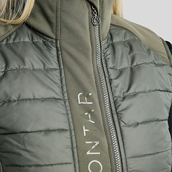 MONTAR EMMA HYBRID BODYWARMER VEST - FOREST GREEN