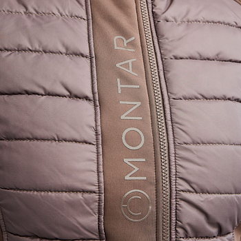MONTAR EMMA HYBRID BODYWARMER VEST - NOUGAT BROWN