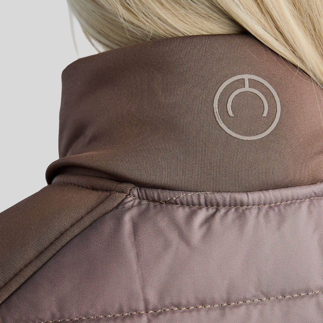 MONTAR EMMA HYBRID BODYWARMER VEST - NOUGAT BROWN - 5