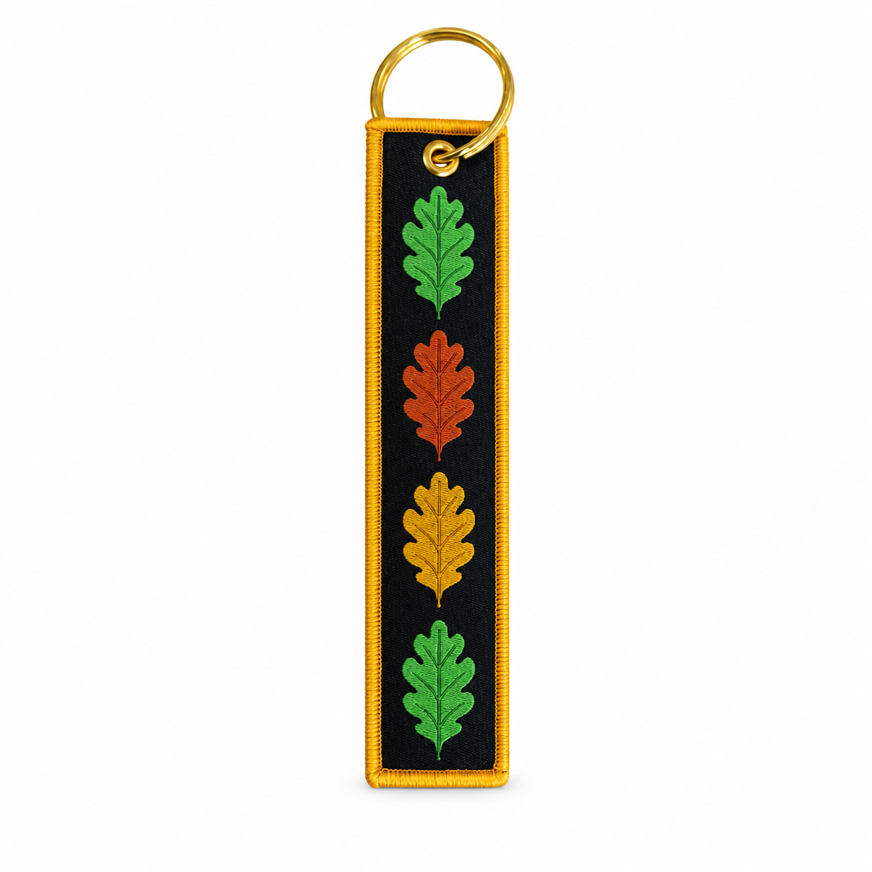 Keyring woven strap OAK LEAF