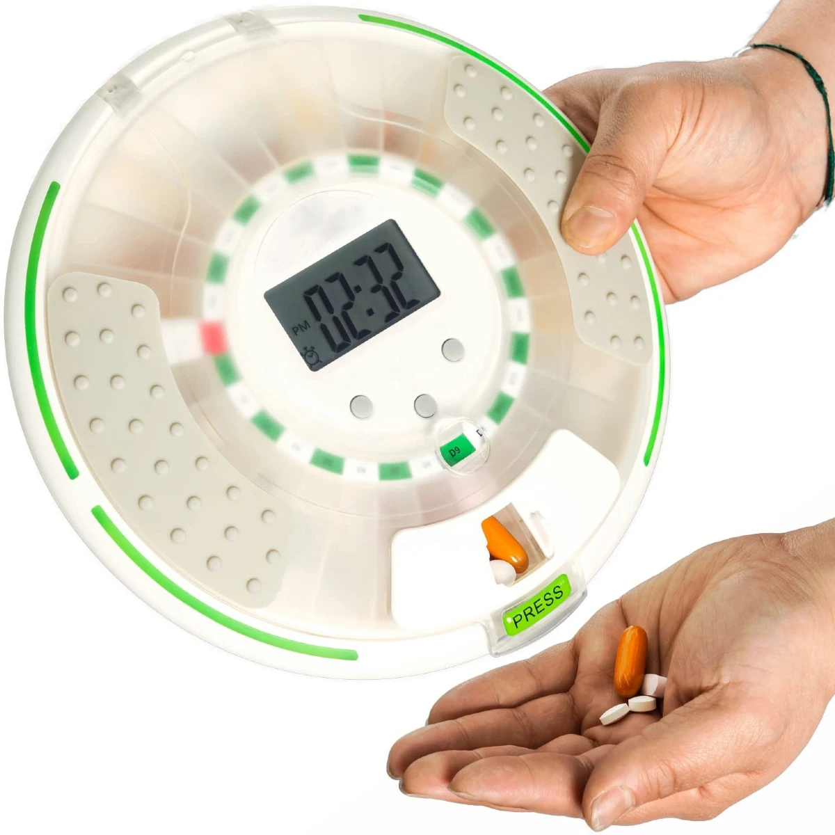 Automatisk medisindispenser med alarm – 28 rom - 5
