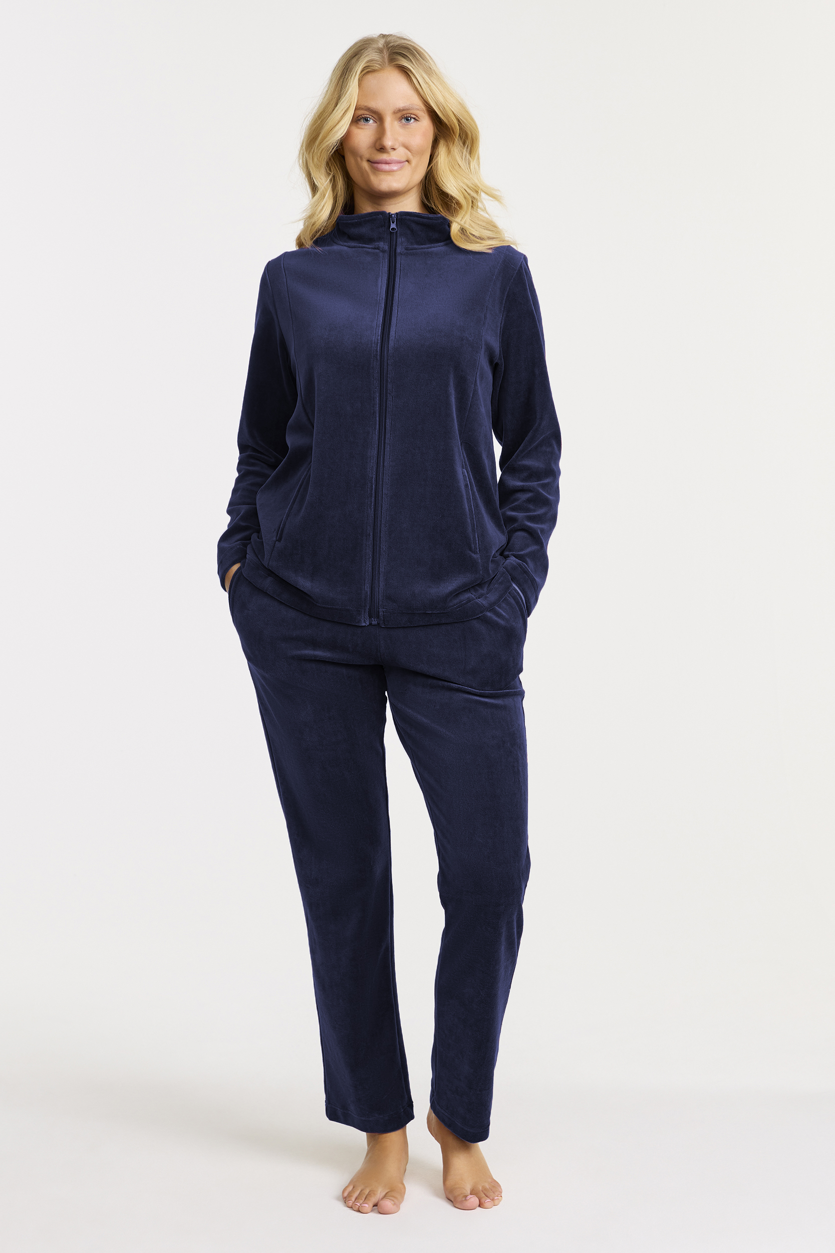 Damella 99341-023 Velour Suit Marielle Navy - 3