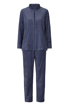 Damella 99341-023 Velour Suit Marielle Navy
