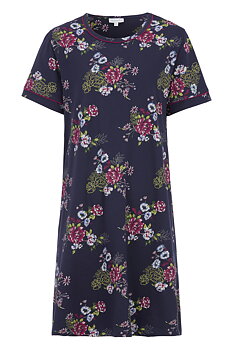 Damella 60443-320 Nightdress short sleeve Navy pink
