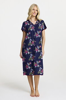 Damella 60446-320 Nightdress Navy pink