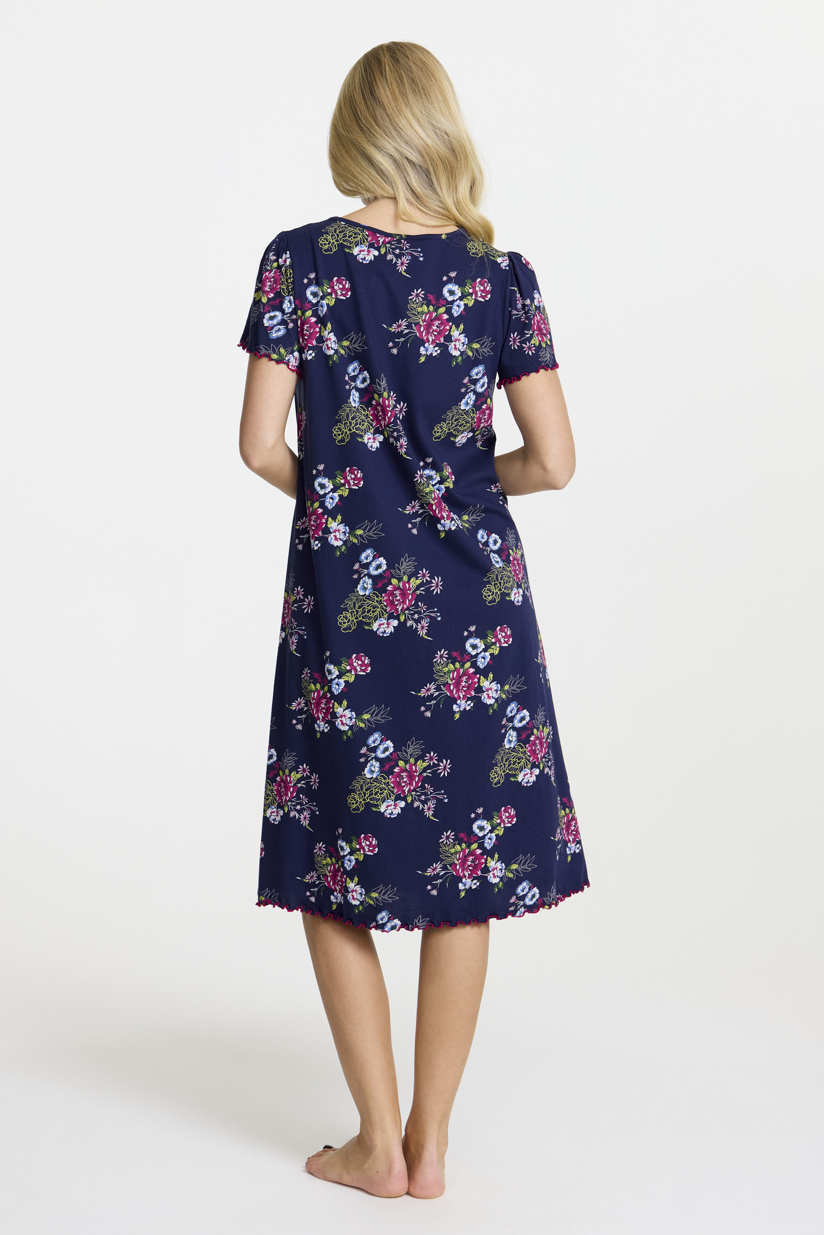 Damella 60446-320 Nightdress Navy pink - 2