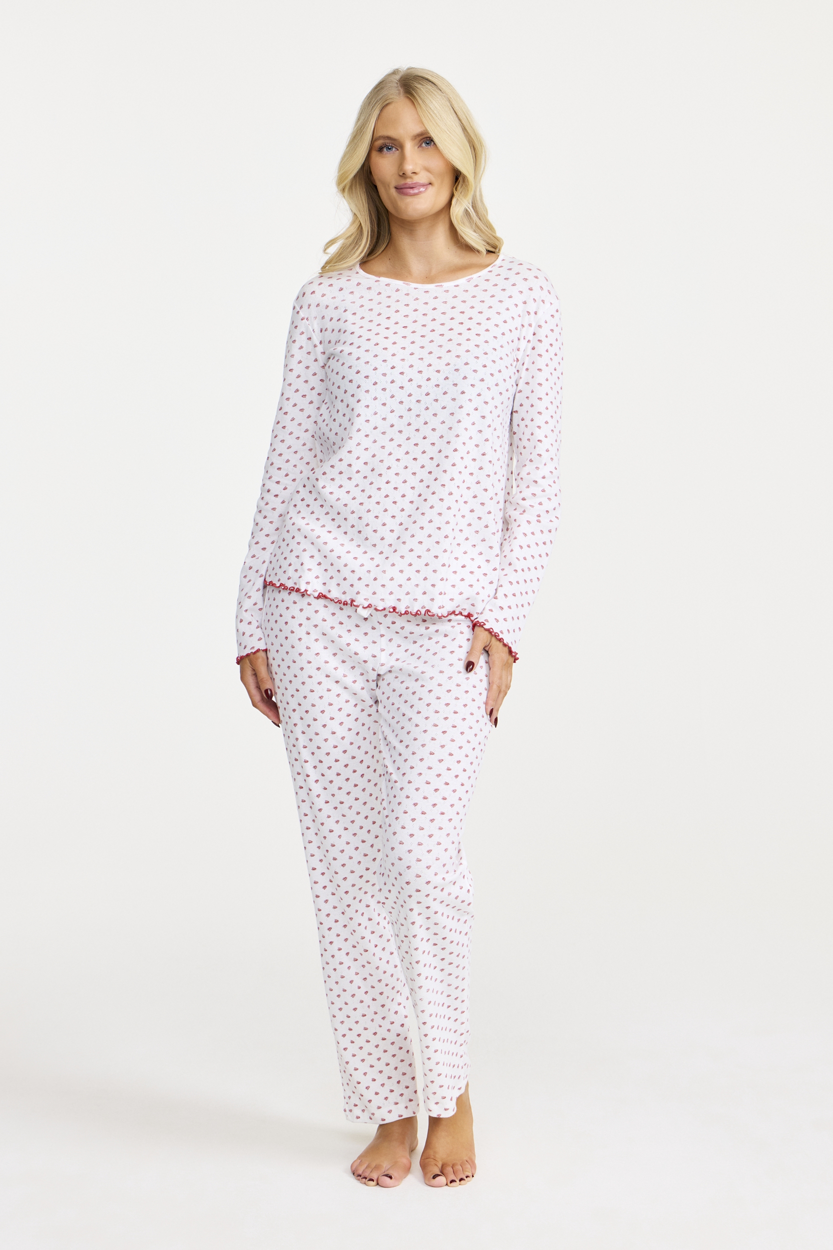 Damella 70470-378 Pyjamas Ivory red