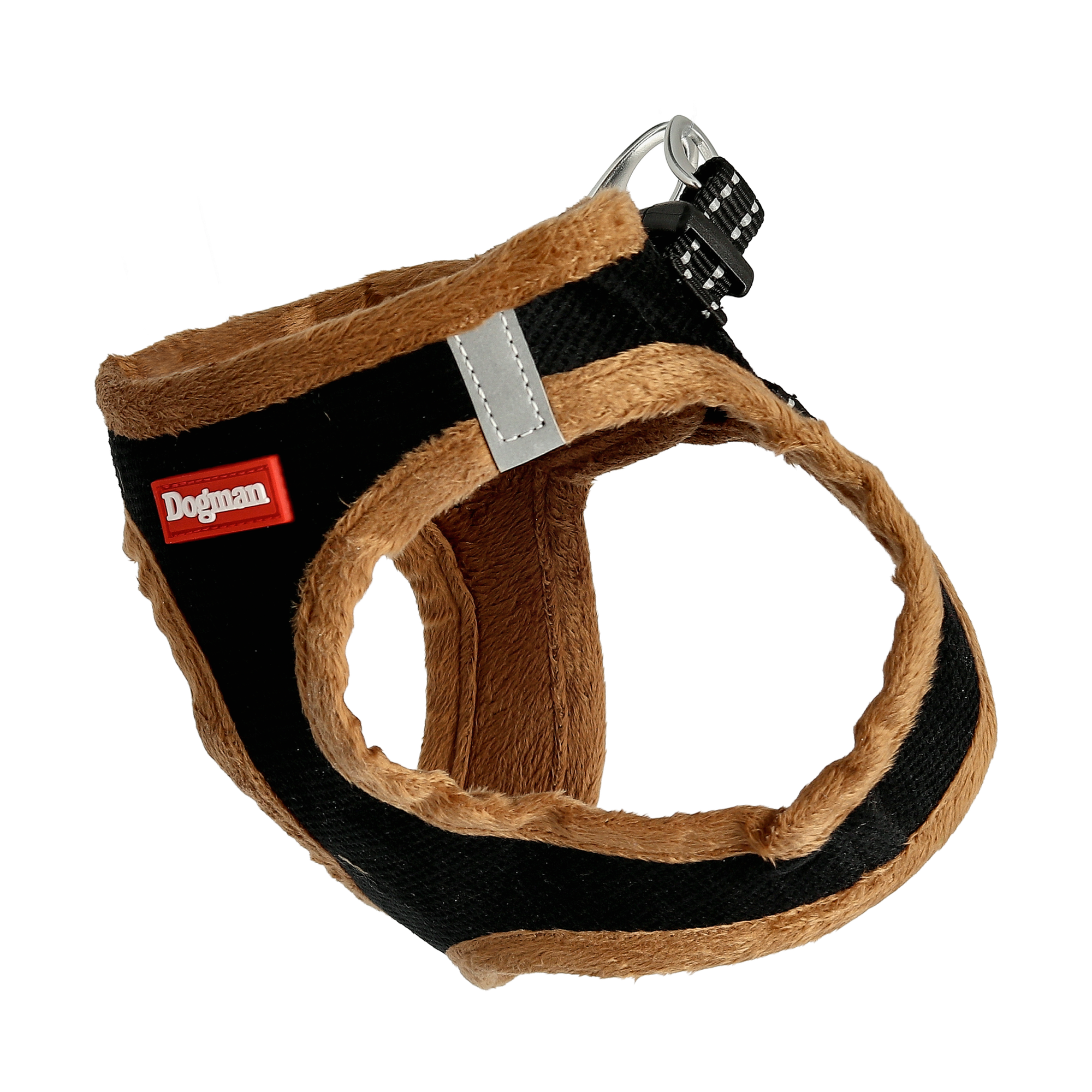 Dogman Air Step-in Plusch Hundsele Svart/Brun XX-Small
