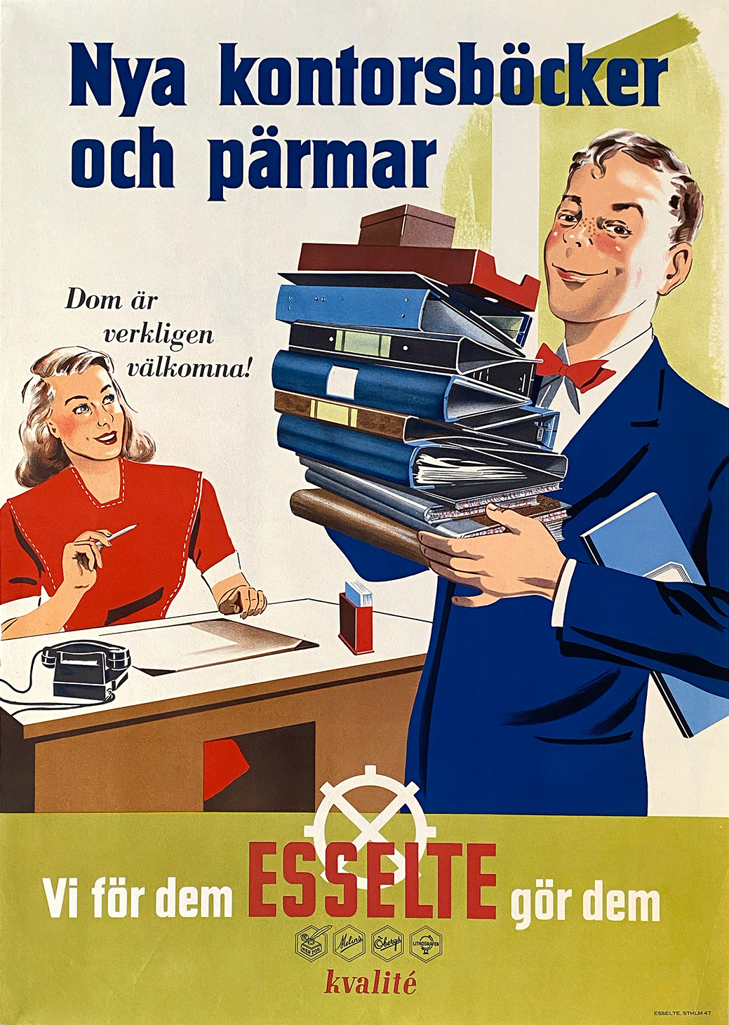 ESSELTE – NYA KONTORSBÖCKER OCH PÄRMAR