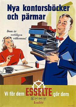 ESSELTE – NYA KONTORSBÖCKER OCH PÄRMAR
