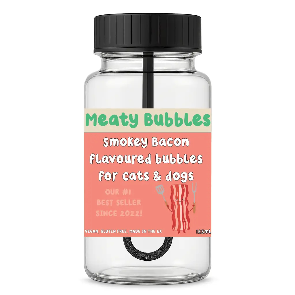 Meaty Bubbles Såpbubblor För Hund & Katt Med Baconsmak 125ml