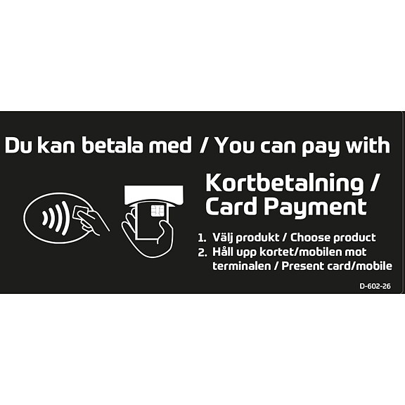 Betalningsinstruktion Du kan betala med