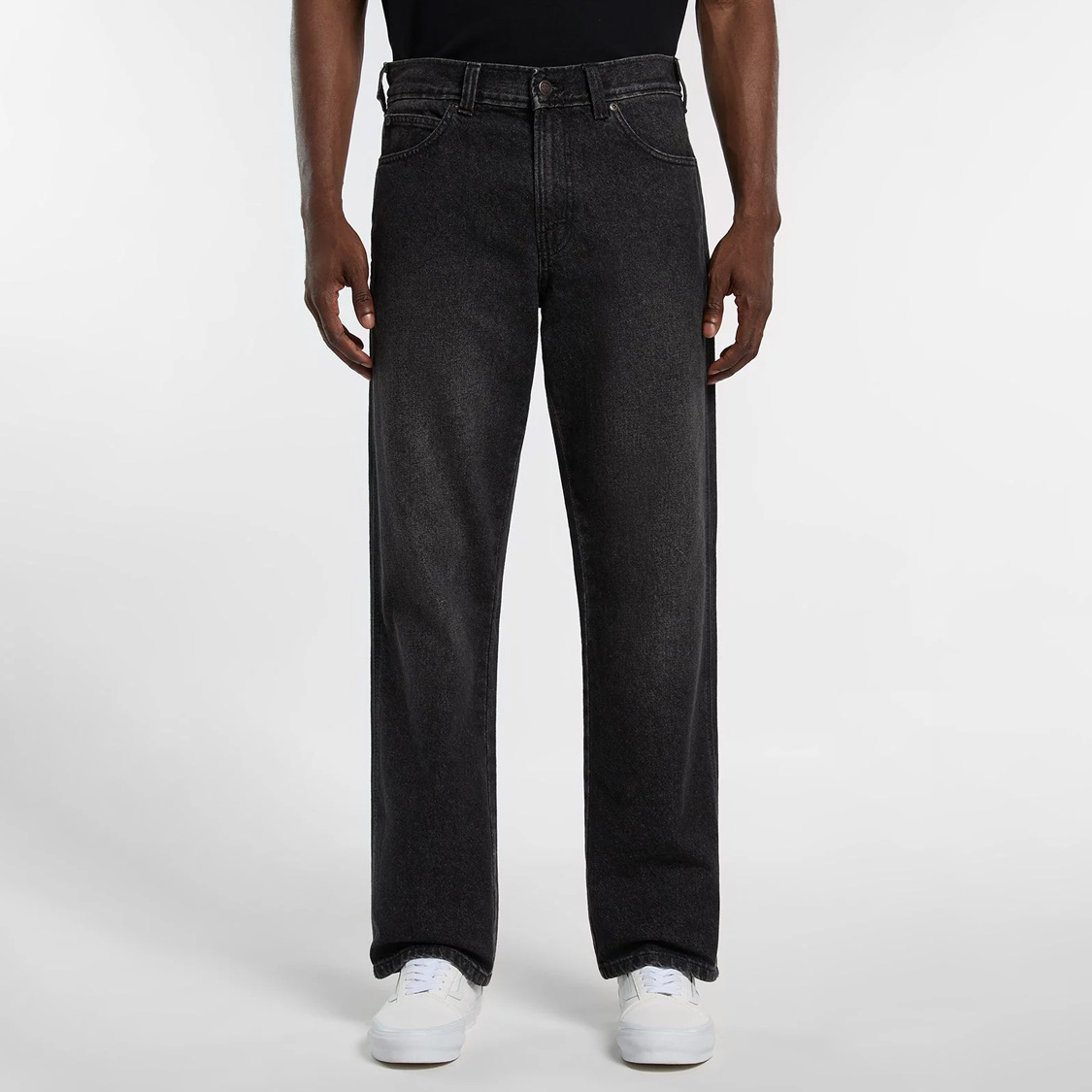Dickies - 954 Relaxed Straight Work Jeans Black Wash Faded