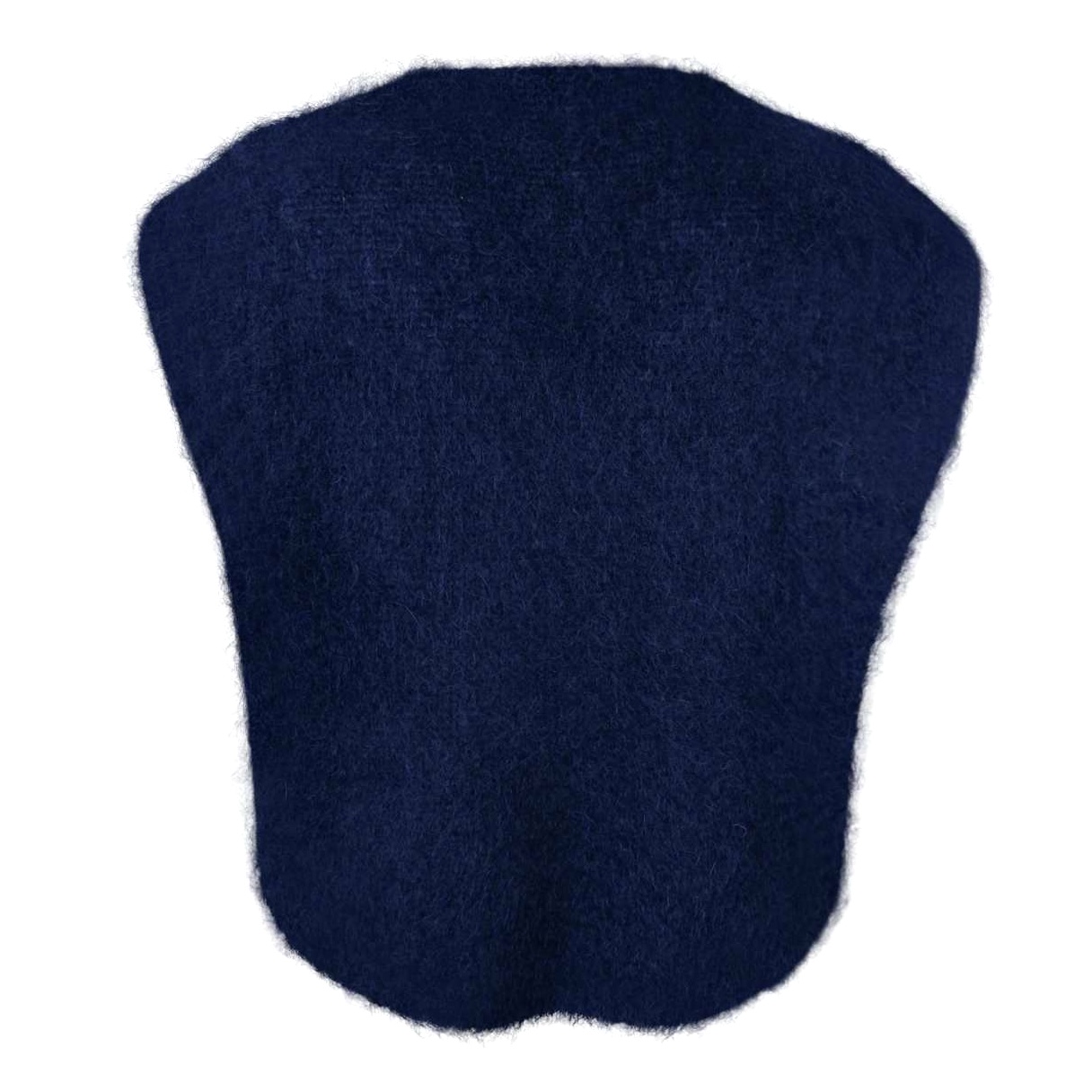 BJOERK knitted v-neck vest - Navy blue - 4