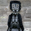 XpandGirth® Dressage Girth - medicinskt fårskinn (65-75 cm), svart