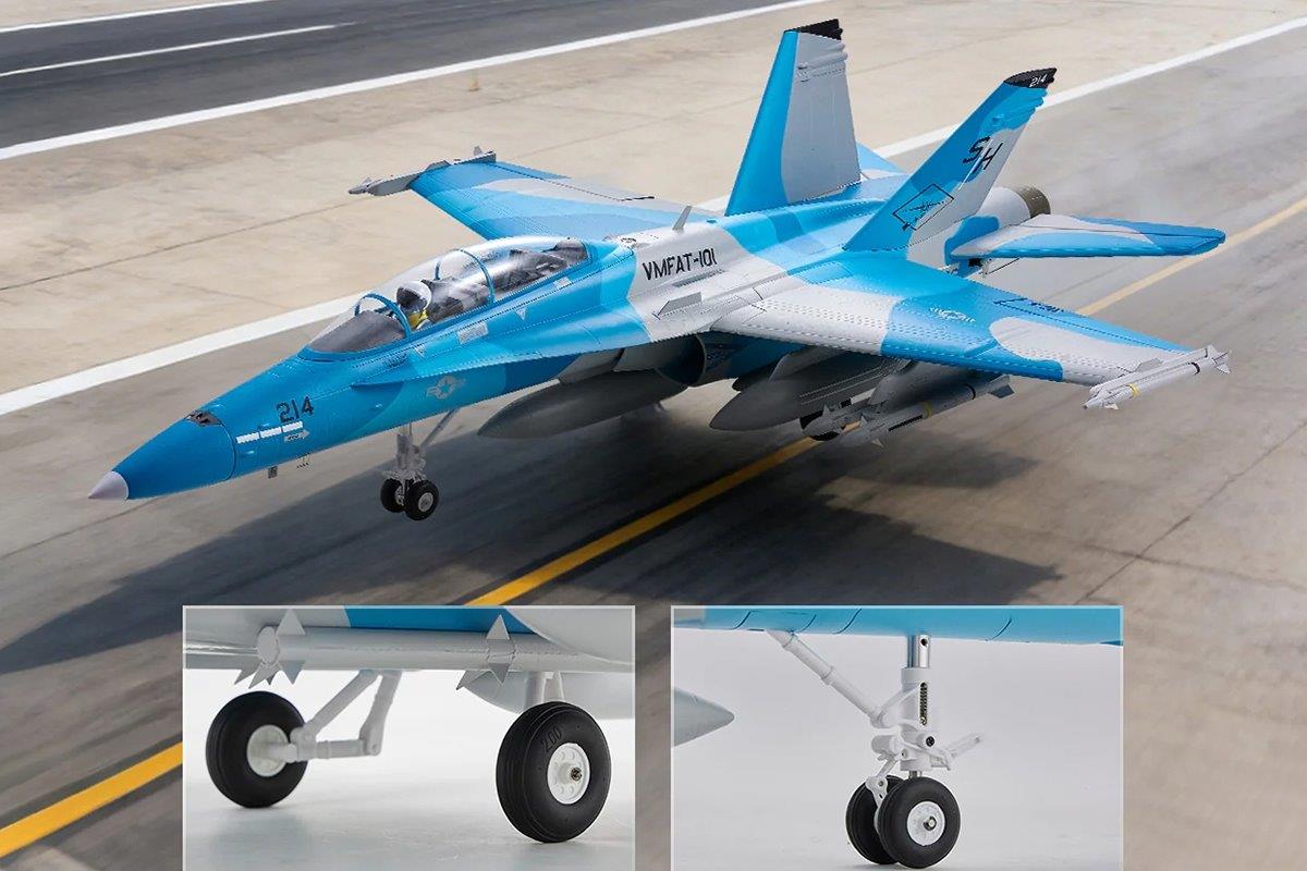 FMS F/A-18 Hornet EDF 64mm PNP - 3
