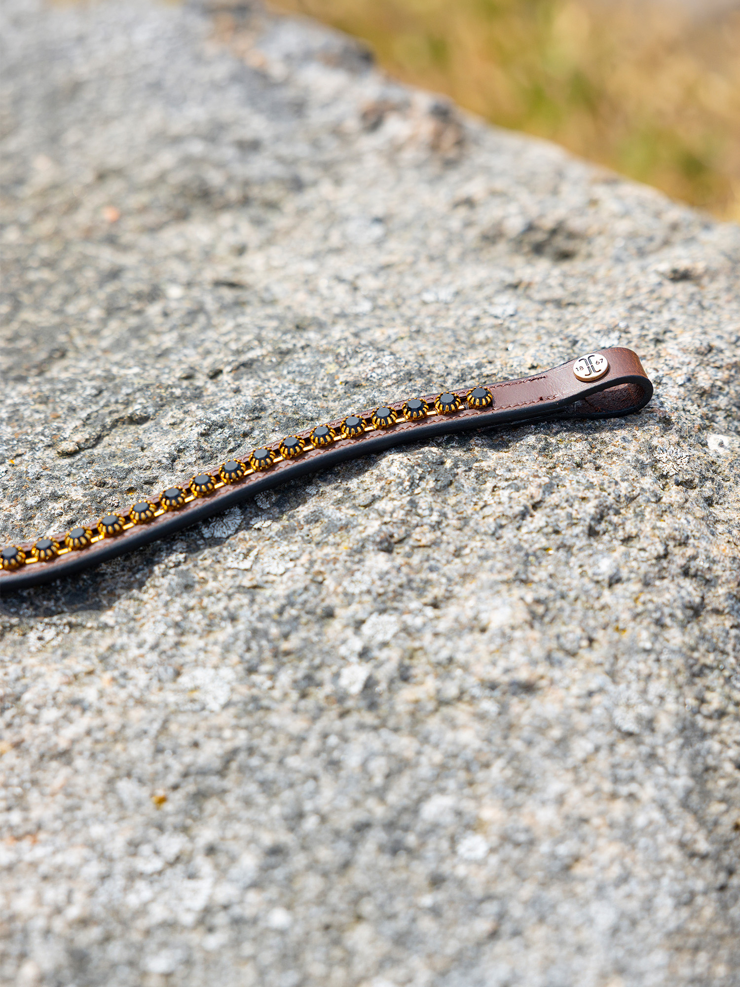 Jacson Pannband Kristall Onyx Brun/Guld - 3