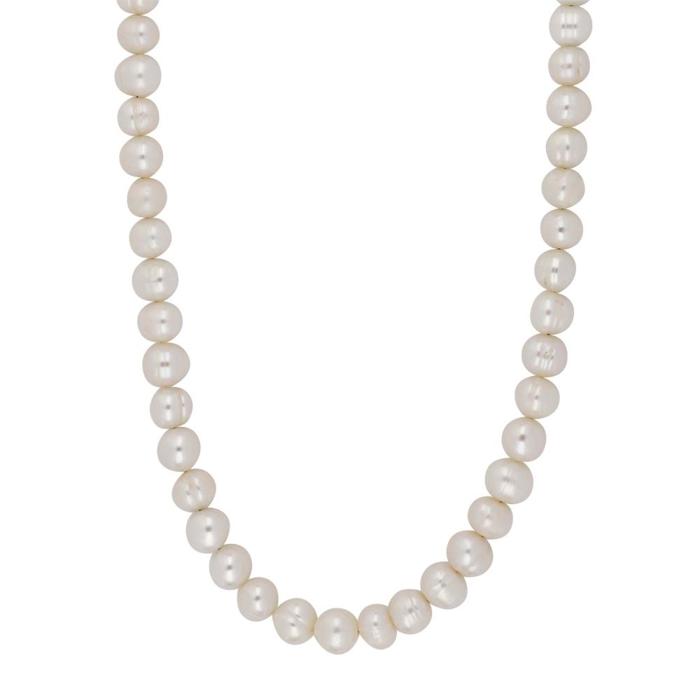 Siersbøl pärlhalsband silver