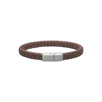 Son of Noa armband tunn flätad brun