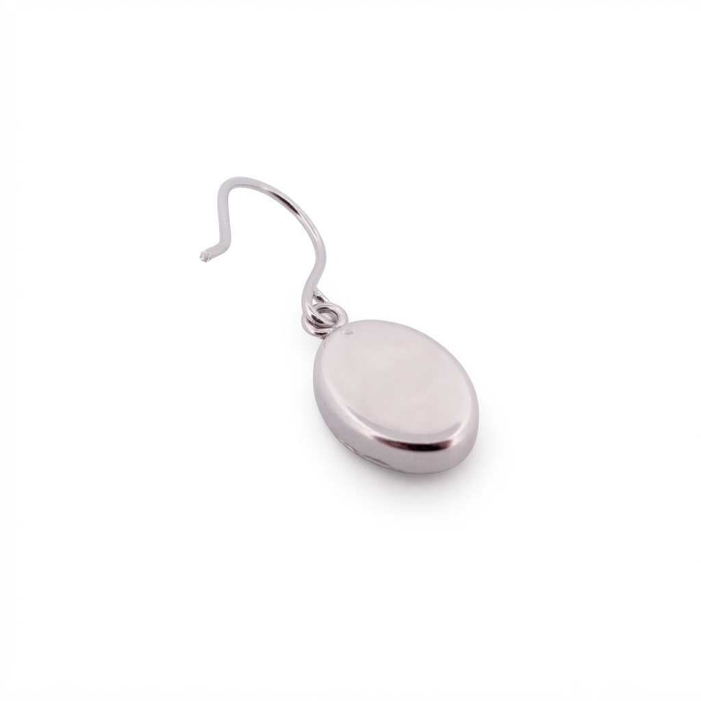 Örhänge Oval med porslin - Gröna Anna - 3
