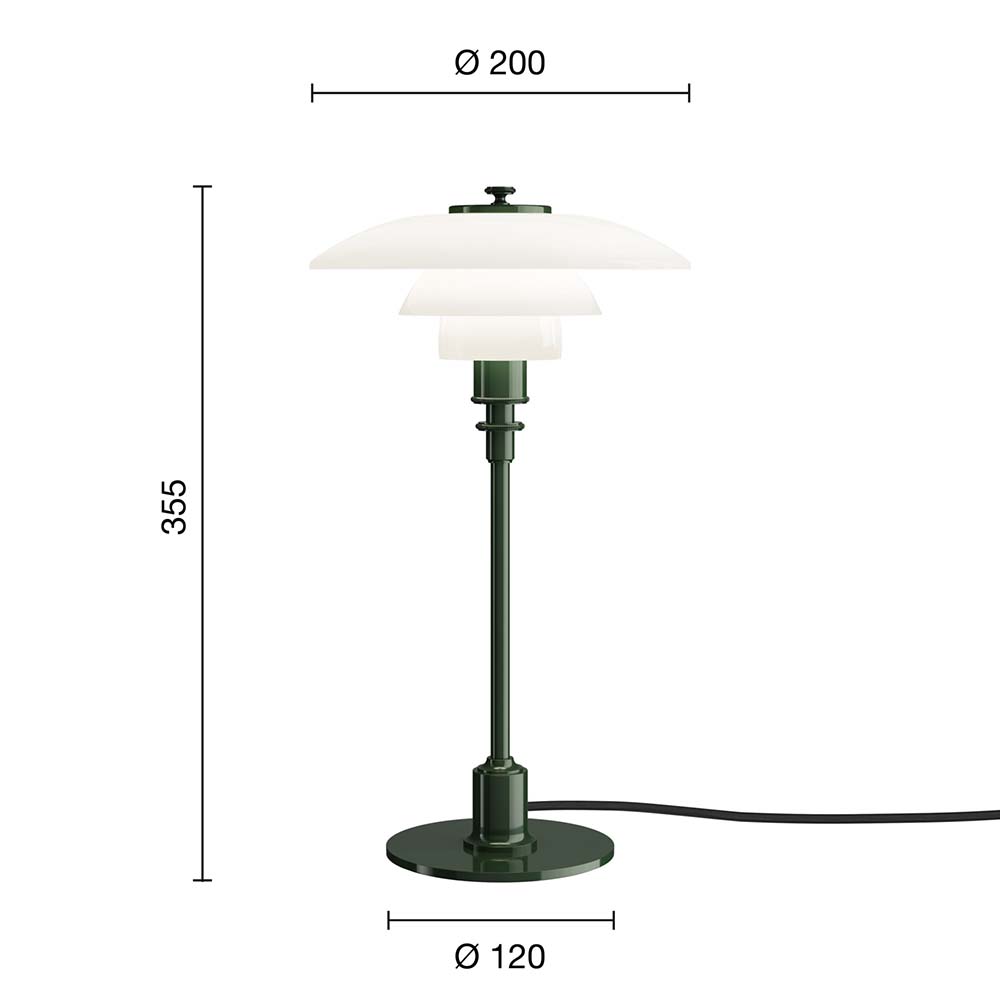 PH 2/1 Table lamp Glossy (several colors) - Louis Poulsen - 15